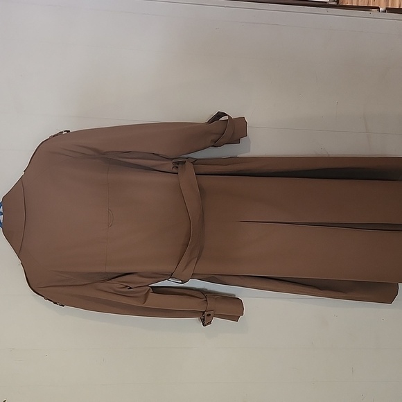Etienne Aigner Tan Trench Coat Classic Relaxed Fit - Picture 14 of 16